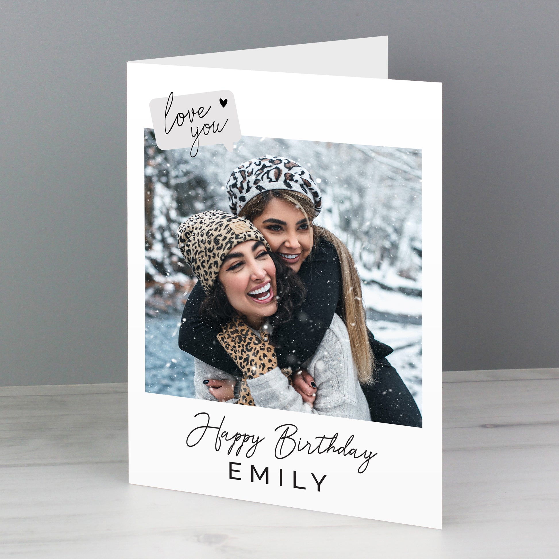 Personalised Love You Photo Upload Greeting Card - MK&JD Gifts