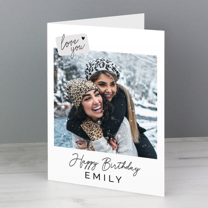 Personalised Love You Photo Upload Greeting Card - MK&JD Gifts