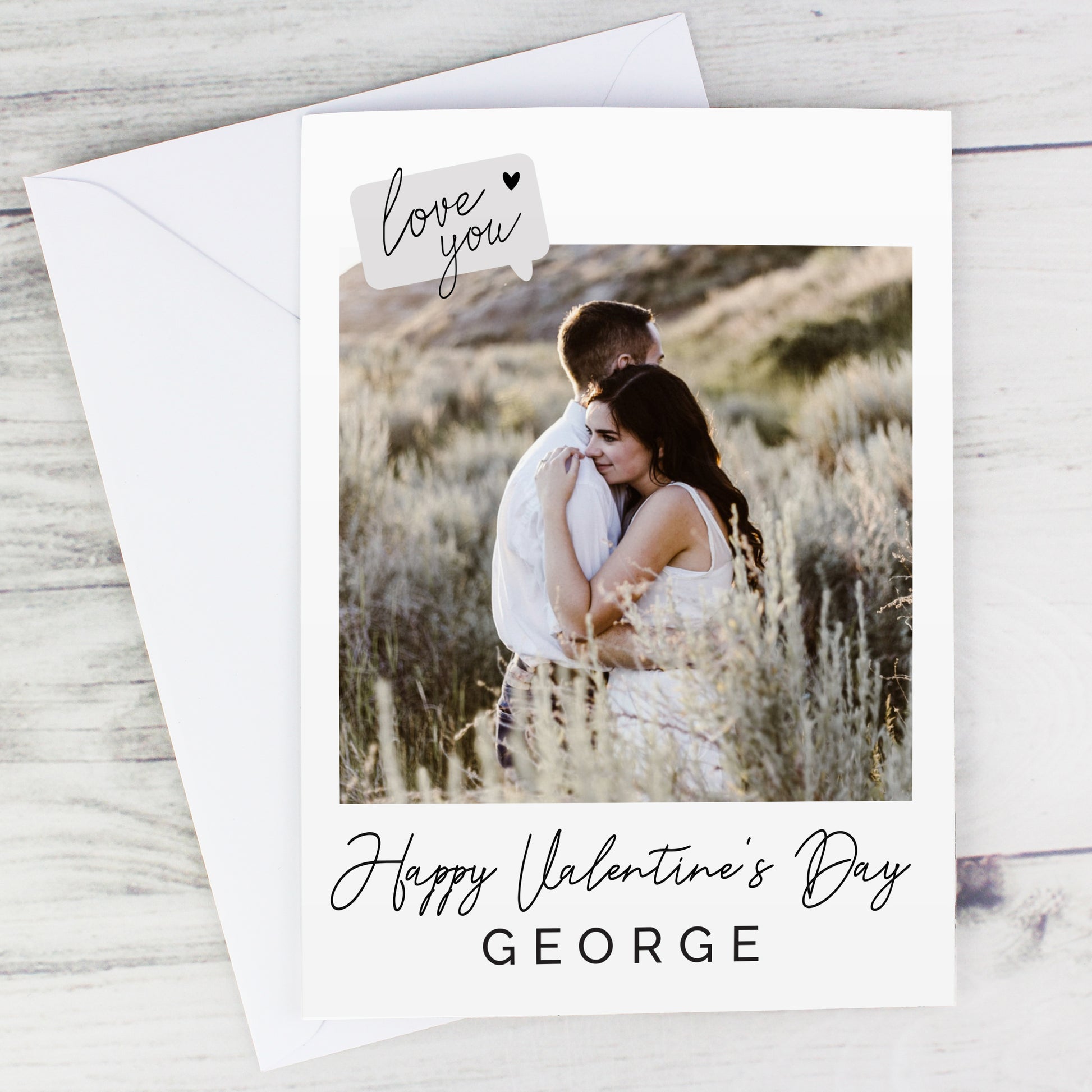 Personalised Love You Photo Upload Greeting Card - MK&JD Gifts