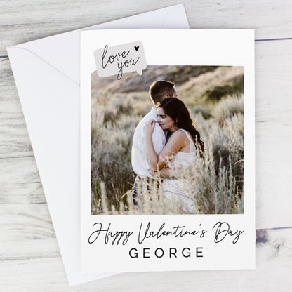 Personalised Love You Photo Upload Greeting Card - MK&JD Gifts