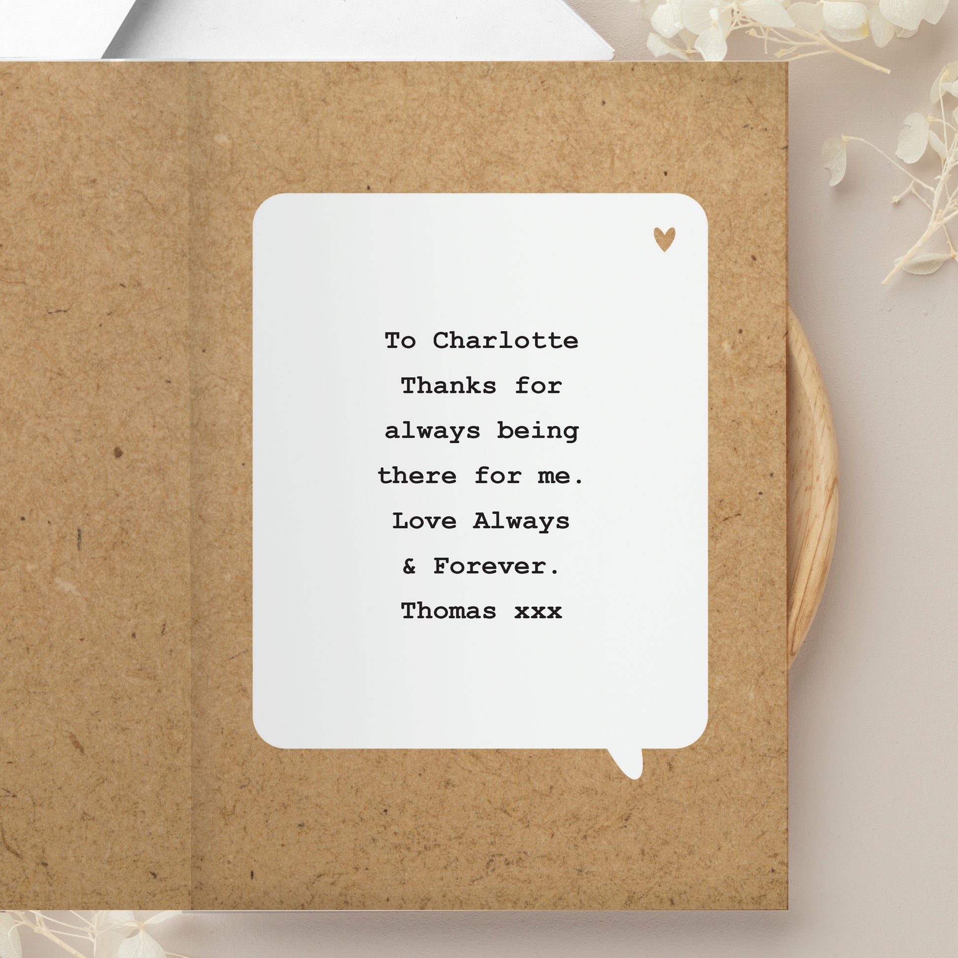 Personalised Rustic Polaroid Photo Upload Card - MK&JD Gifts