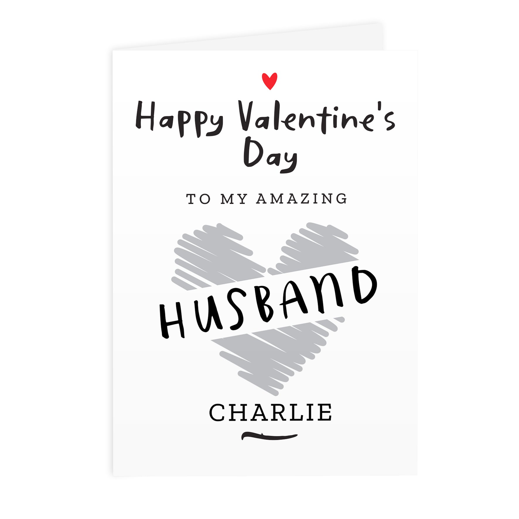 Personalised Happy Valentine's Day Card - MK&JD Gifts