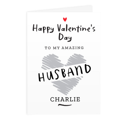 Personalised Happy Valentine's Day Card - MK&JD Gifts