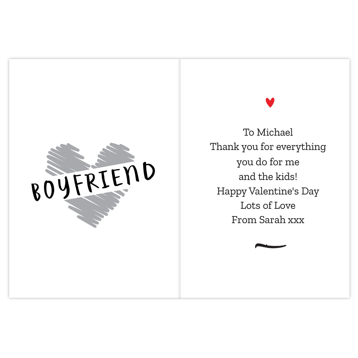 Personalised Happy Valentine's Day Card - MK&JD Gifts