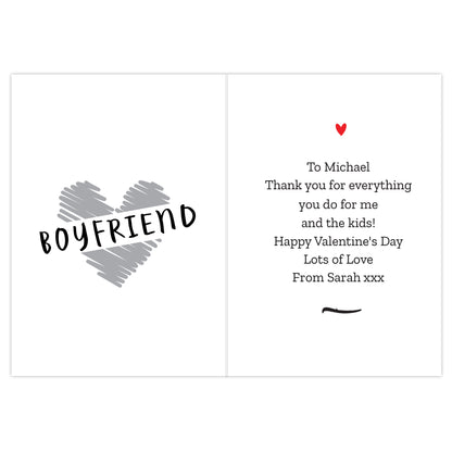 Personalised Happy Valentine's Day Card - MK&JD Gifts
