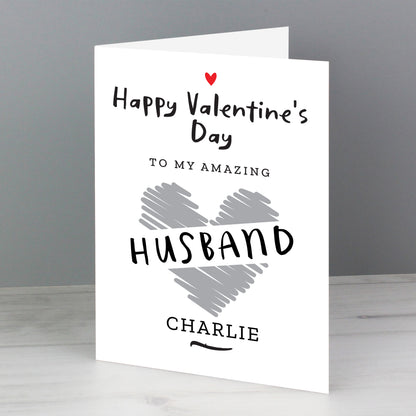 Personalised Happy Valentine's Day Card - MK&JD Gifts