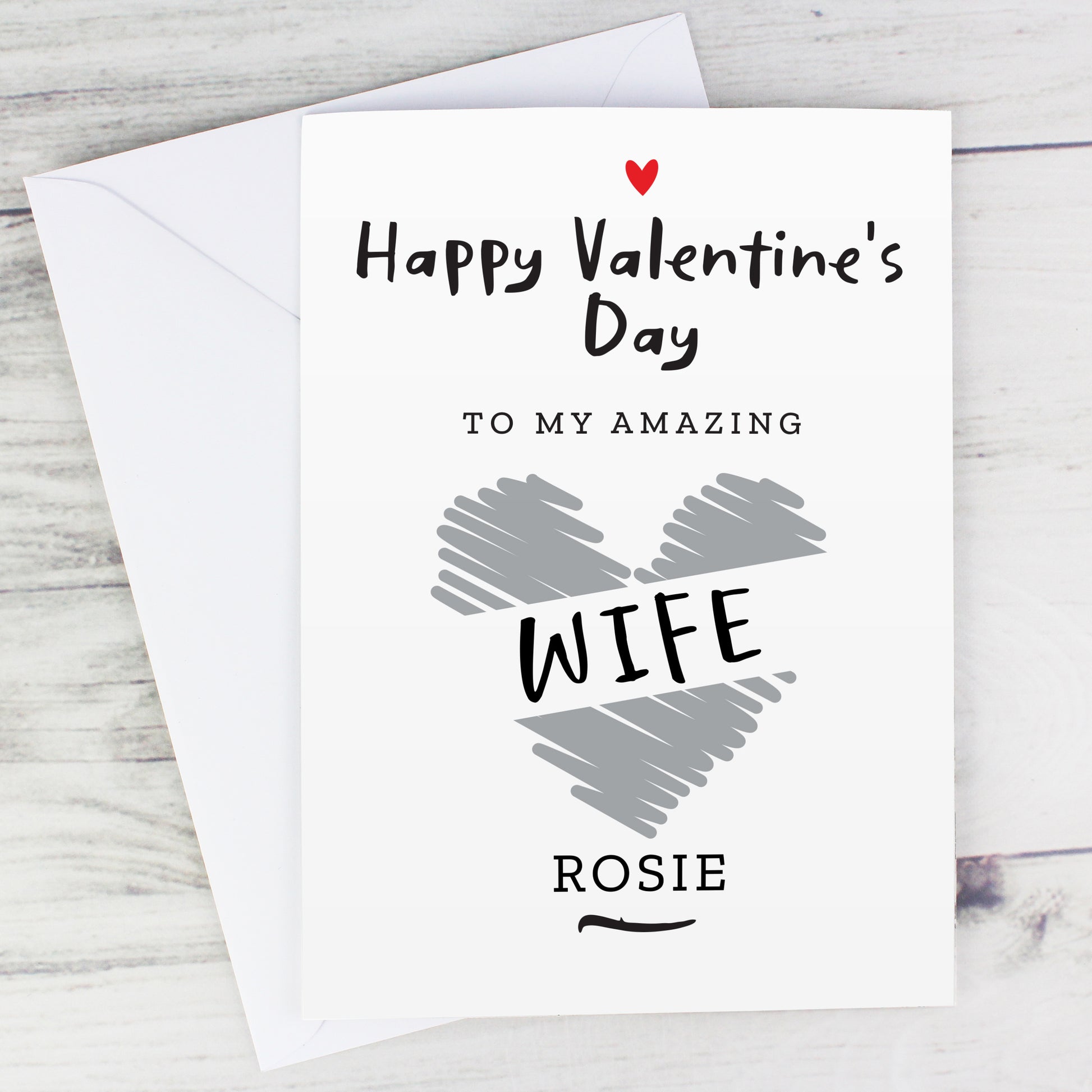 Personalised Happy Valentine's Day Card - MK&JD Gifts