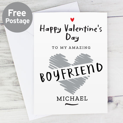 Personalised Happy Valentine's Day Card - MK&JD Gifts