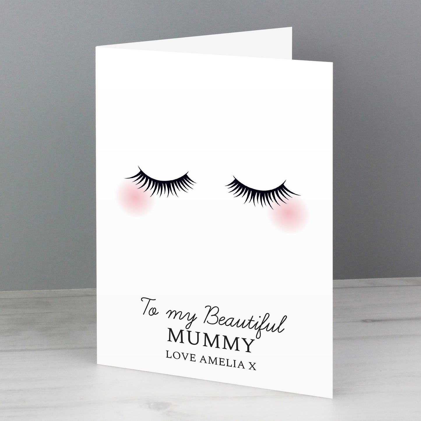 Personalised Eyelashes Card - MK&JD Gifts