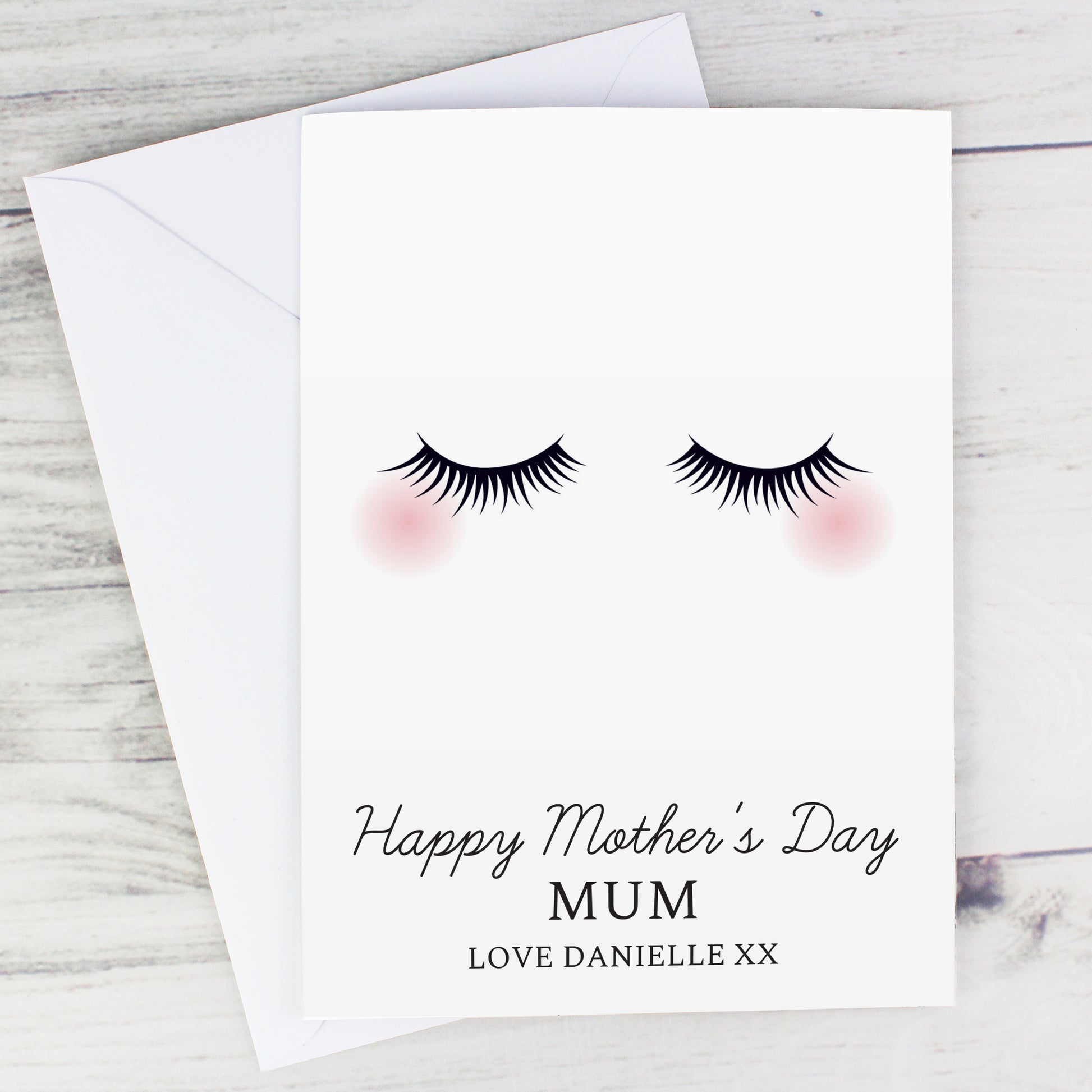 Personalised Eyelashes Card - MK&JD Gifts