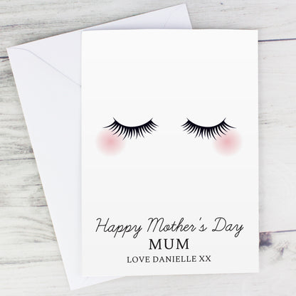 Personalised Eyelashes Card - MK&JD Gifts