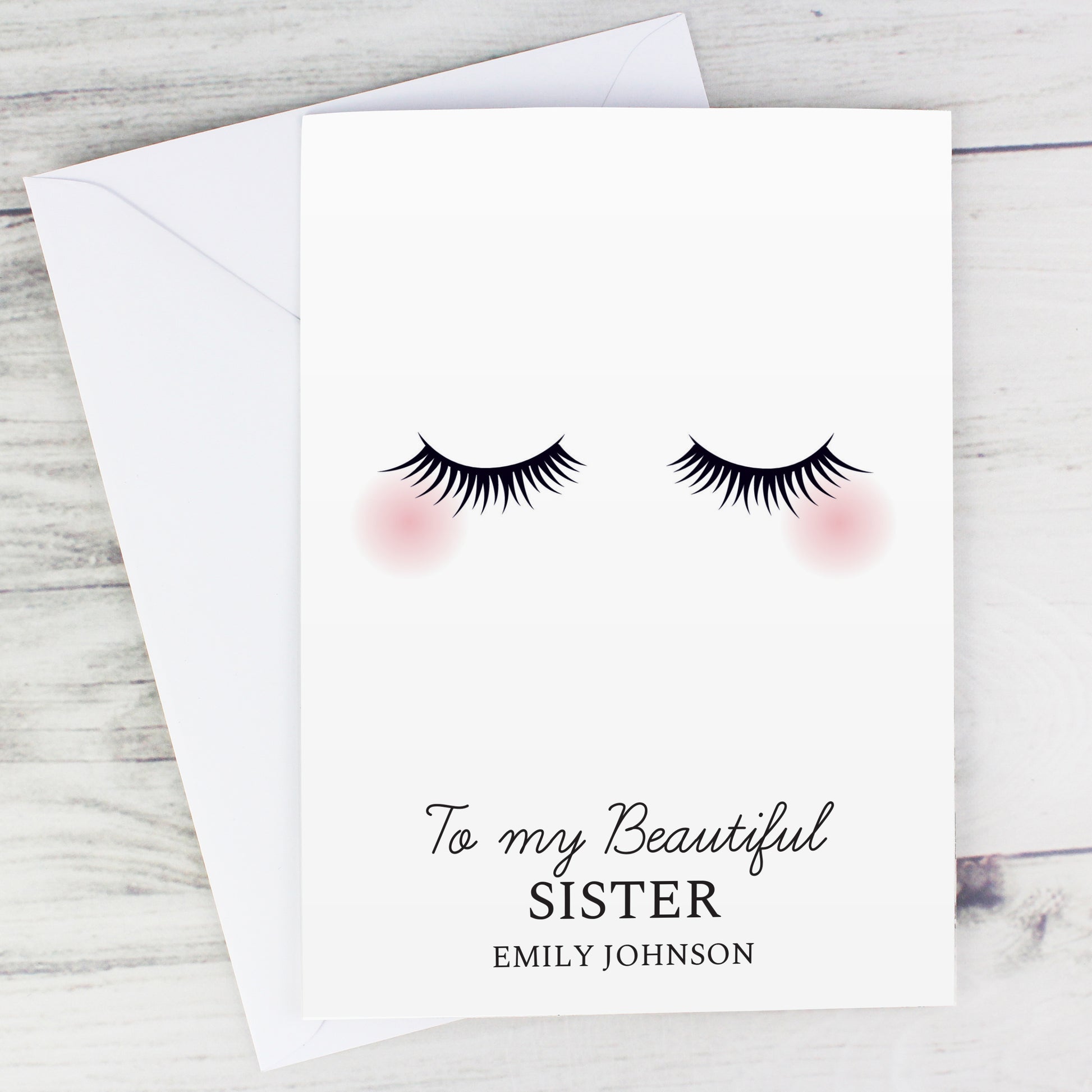 Personalised Eyelashes Card - MK&JD Gifts
