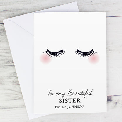 Personalised Eyelashes Card - MK&JD Gifts
