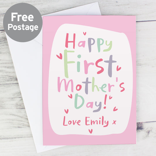 Personalised Happy First Mother's Day Card - MK&JD Gifts