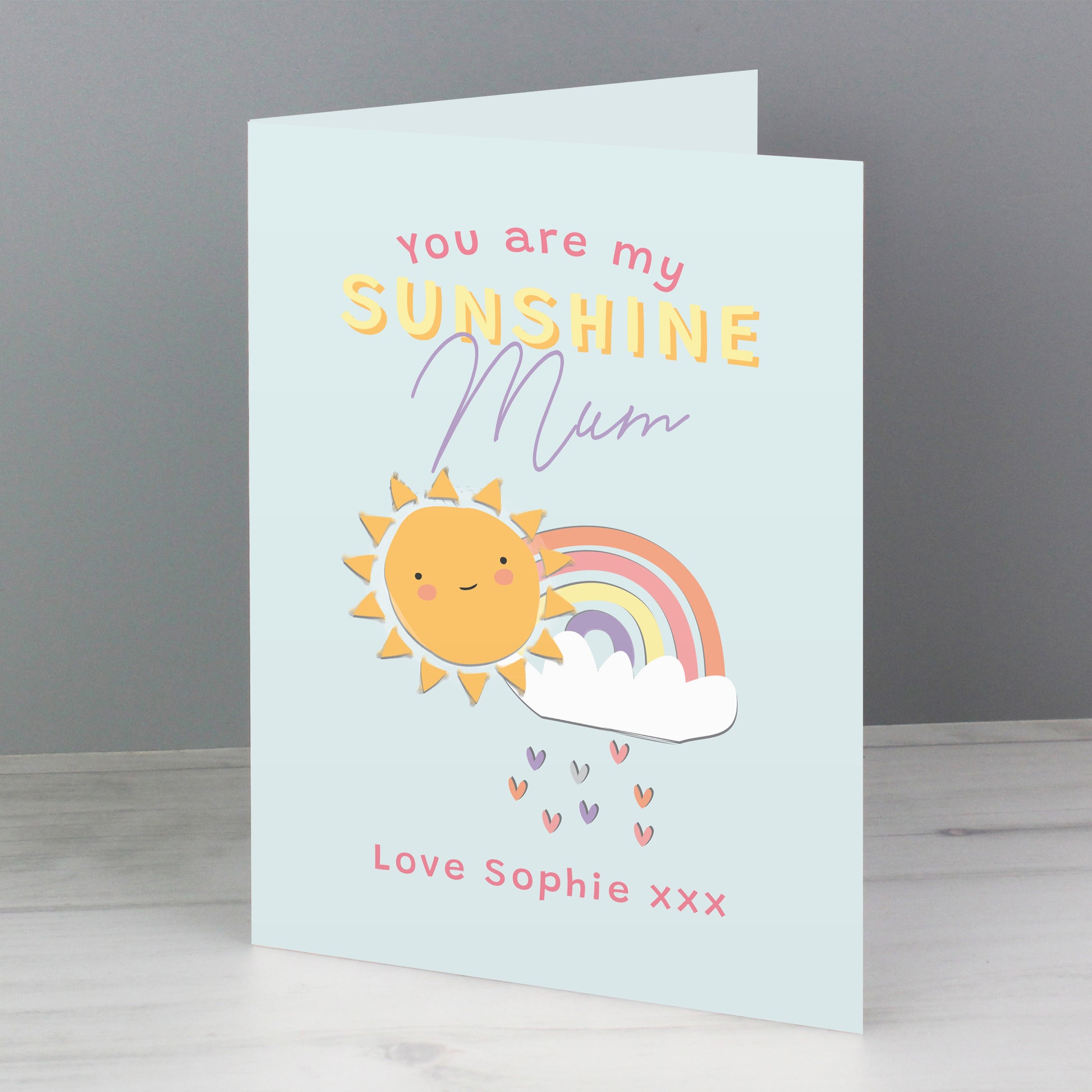 Personalised You Are My Sunshine Card - MK&JD Gifts
