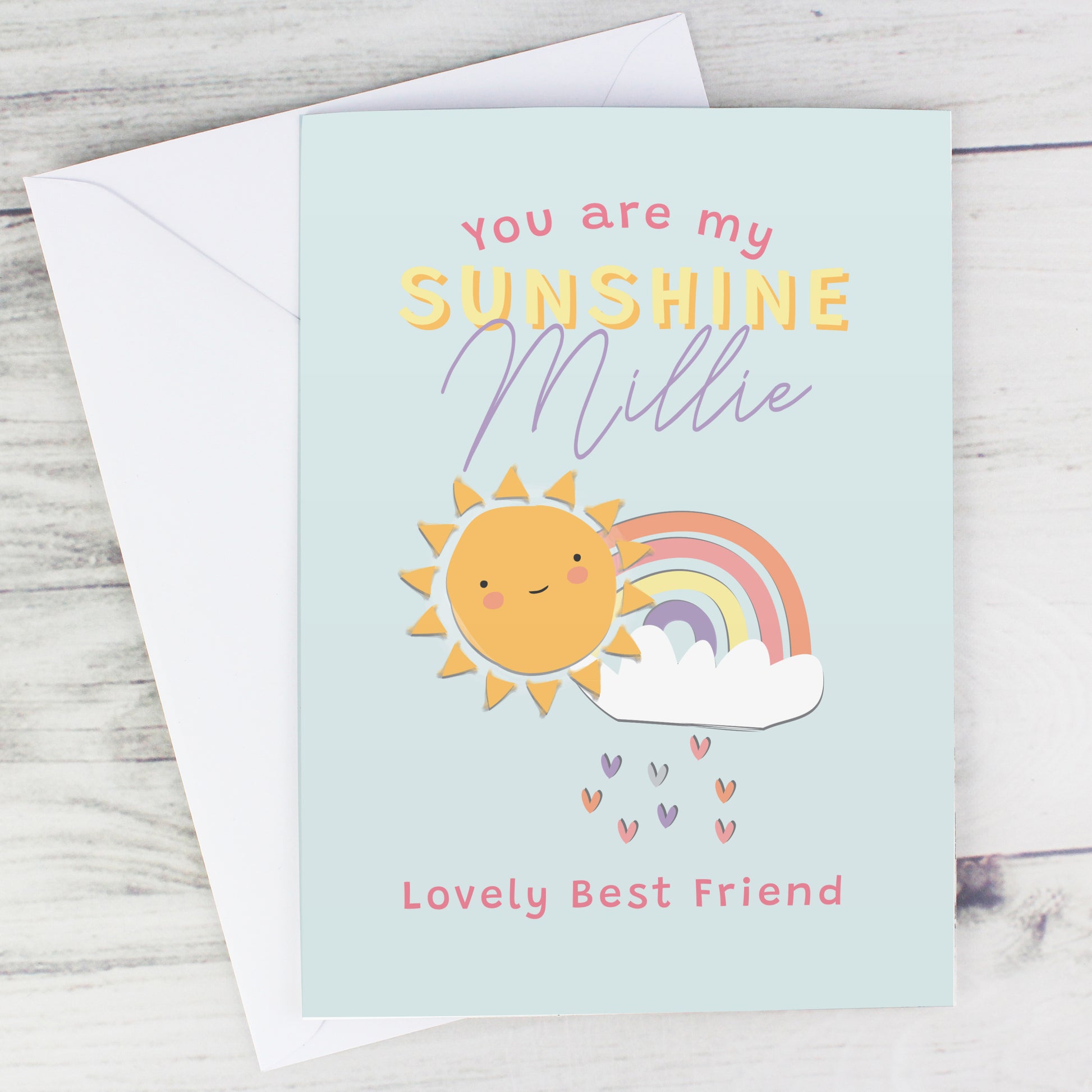 Personalised You Are My Sunshine Card - MK&JD Gifts