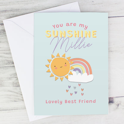 Personalised You Are My Sunshine Card - MK&JD Gifts