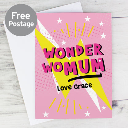 Personalised Wonder WoMum Card - MK&JD Gifts