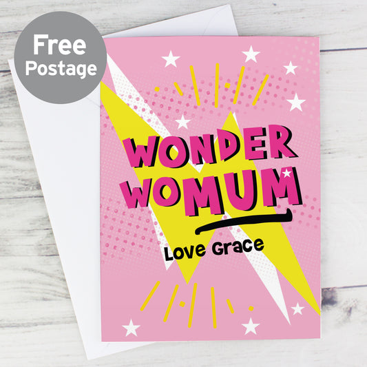 Personalised Wonder WoMum Card - MK&JD Gifts