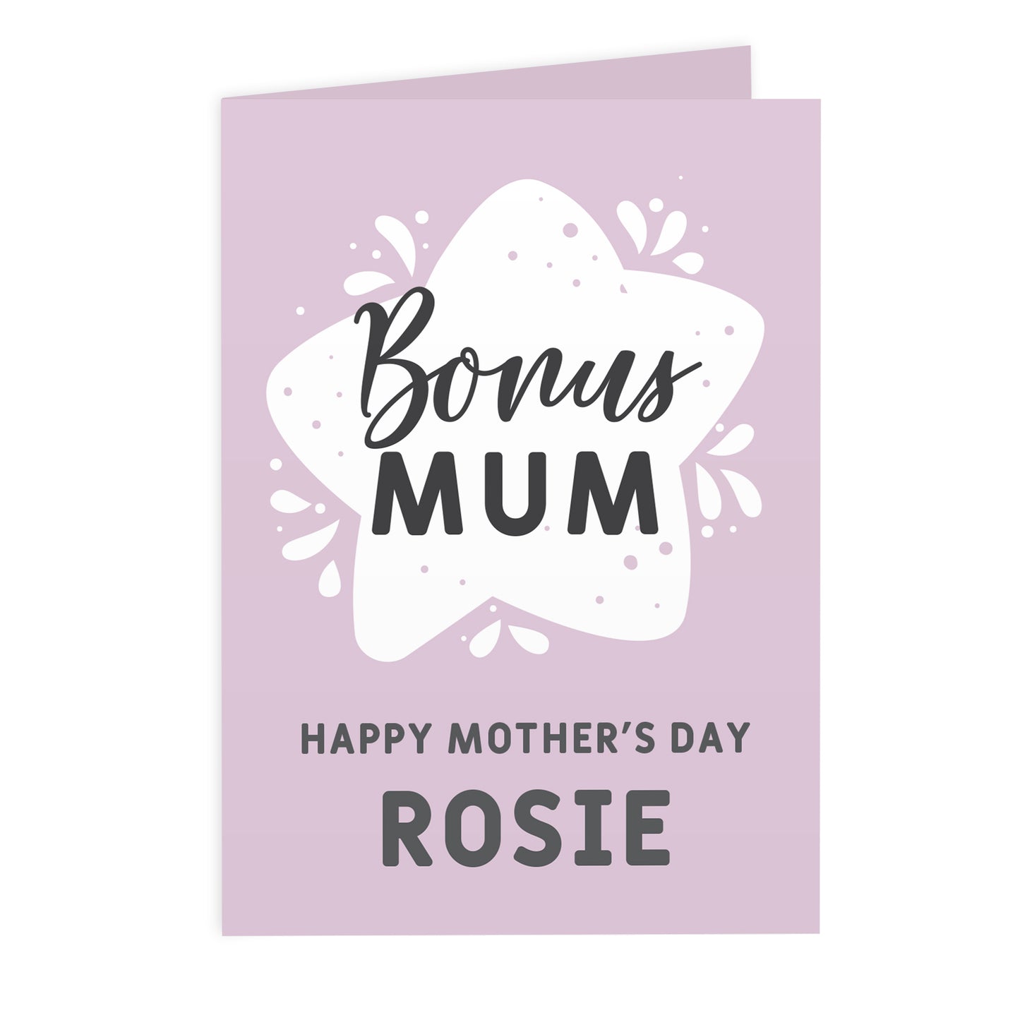Personalised To My Bonus Mum Card - MK&JD Gifts