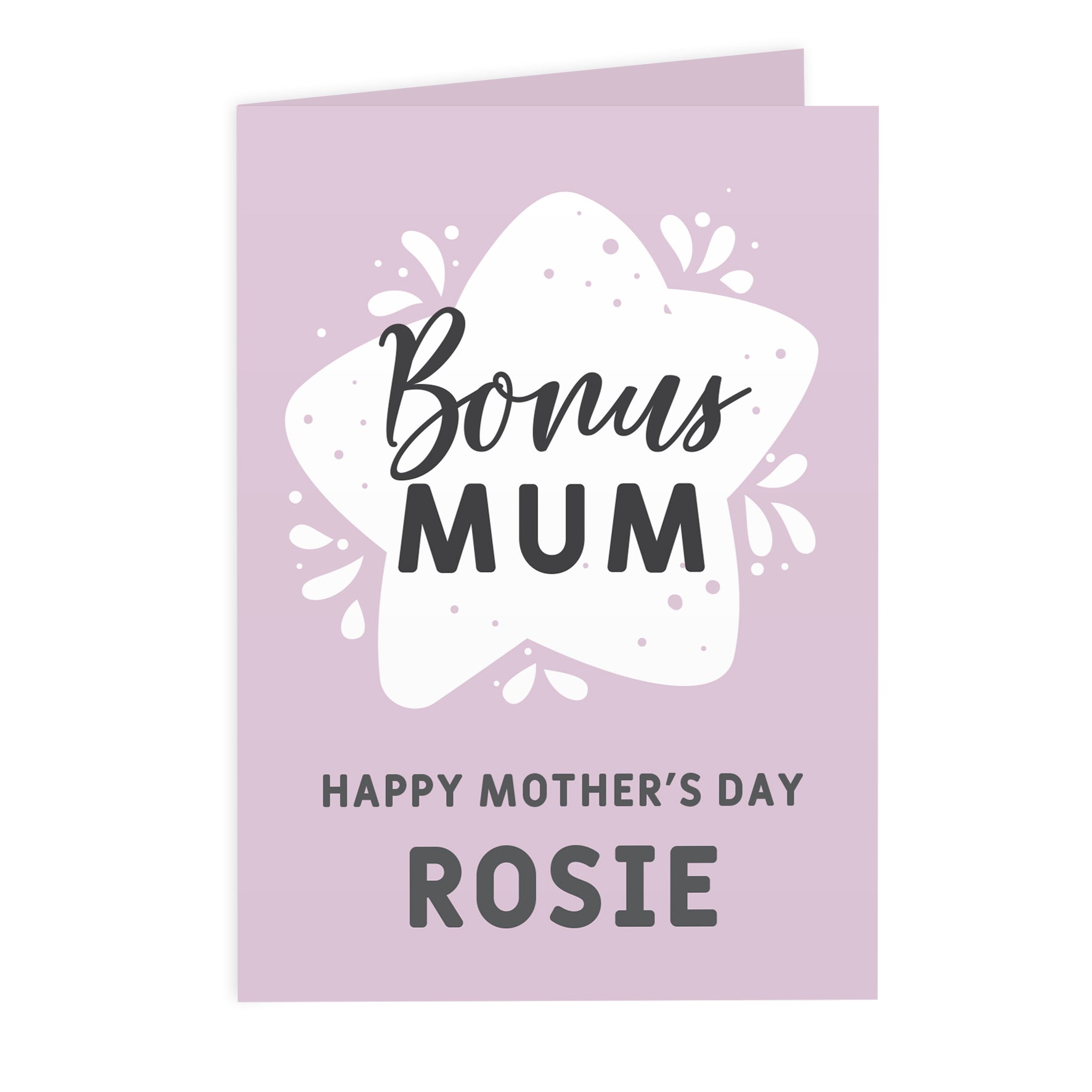 Personalised To My Bonus Mum Card - MK&JD Gifts