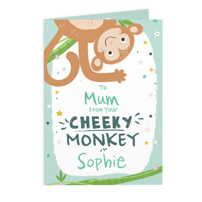 Personalised From Your Cheeky Monkey Card - MK&JD Gifts