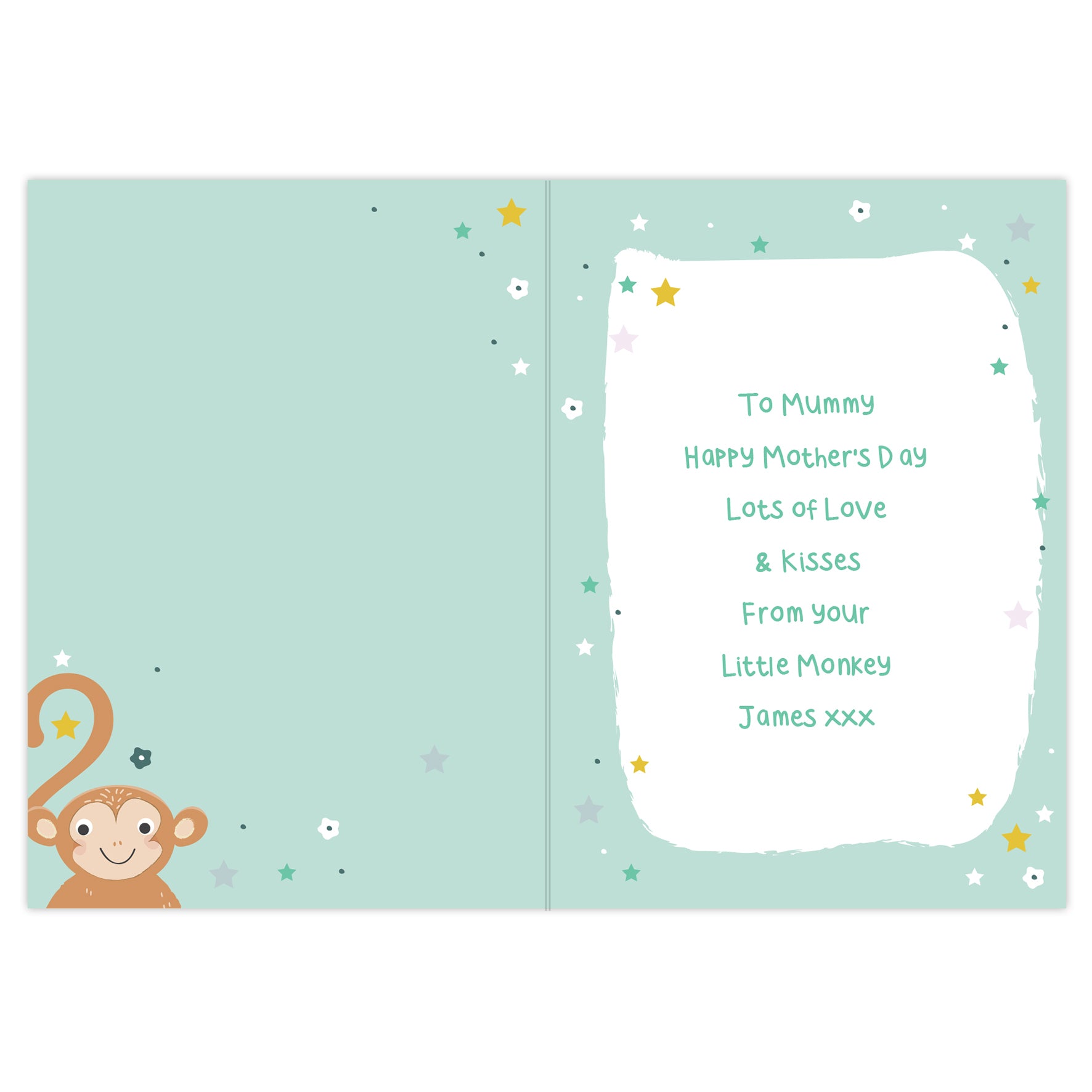 Personalised From Your Cheeky Monkey Card - MK&JD Gifts