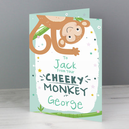 Personalised From Your Cheeky Monkey Card - MK&JD Gifts