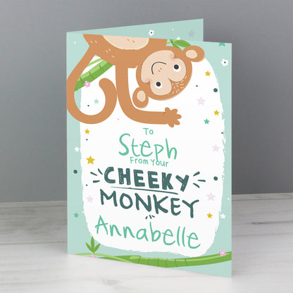 Personalised From Your Cheeky Monkey Card - MK&JD Gifts