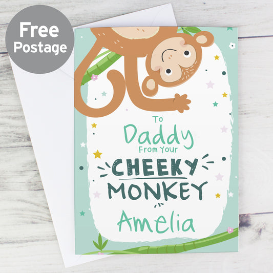 Personalised From Your Cheeky Monkey Card - MK&JD Gifts