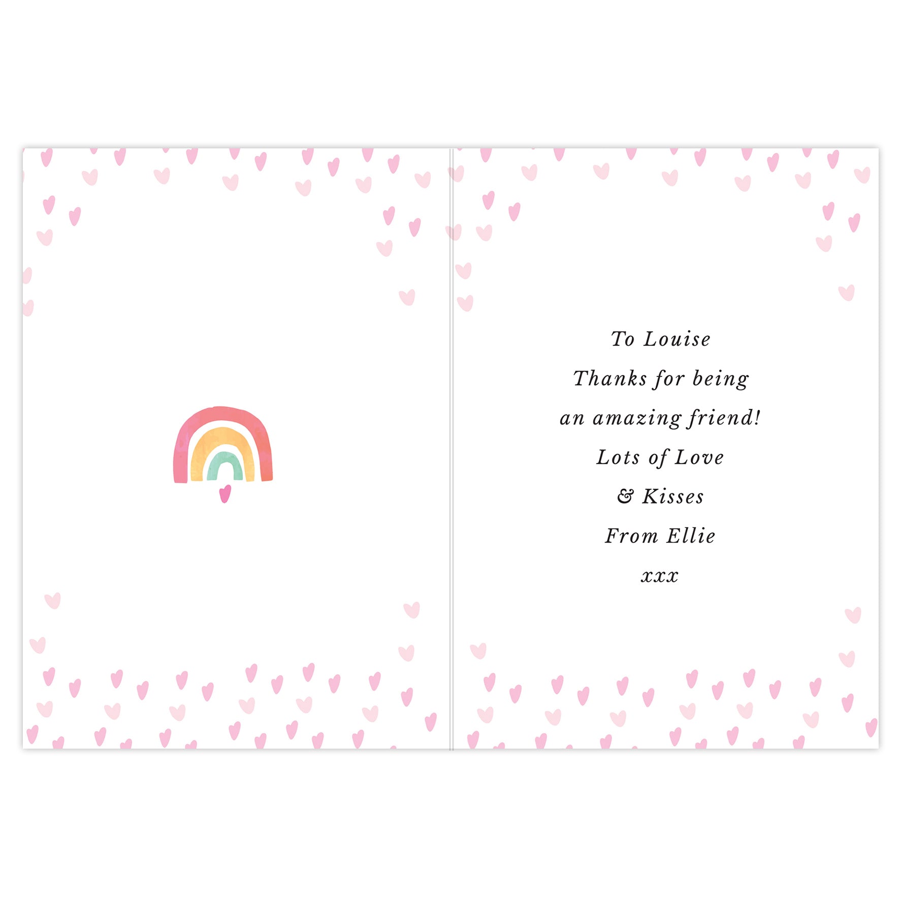 Personalised You Make The World Brighter Rainbow Card - MK&JD Gifts