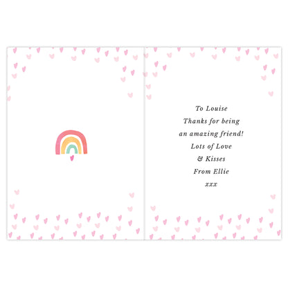 Personalised You Make The World Brighter Rainbow Card - MK&JD Gifts