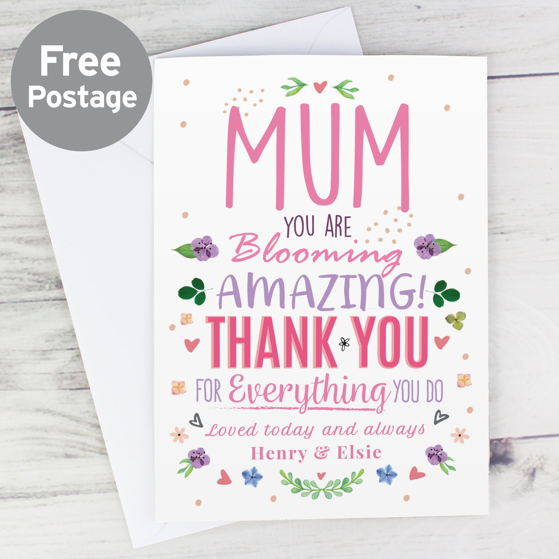 Personalised You Are Blooming Amazing Card - MK&JD Gifts