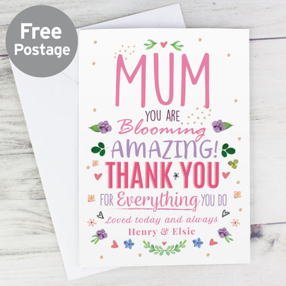 Personalised You Are Blooming Amazing Card - MK&JD Gifts