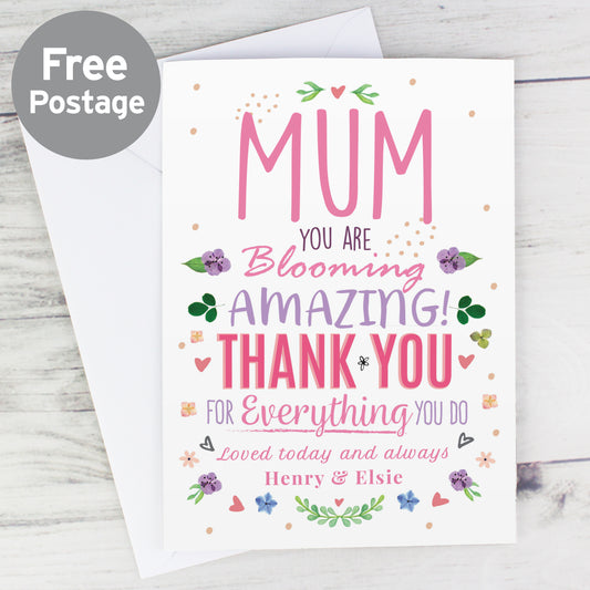 Personalised You Are Blooming Amazing Card - MK&JD Gifts