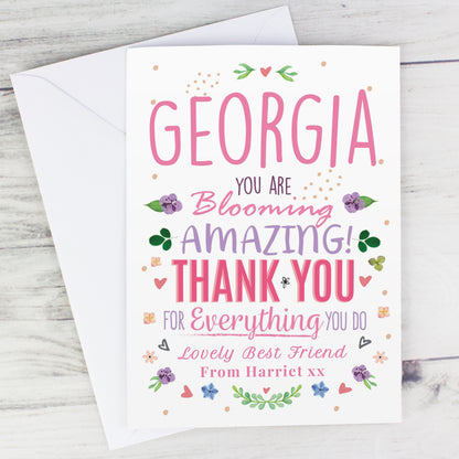 Personalised You Are Blooming Amazing Card - MK&JD Gifts