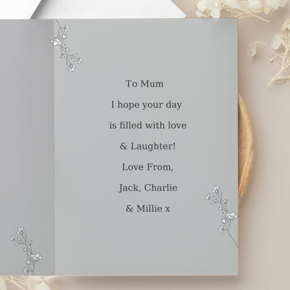 Personalised Grey Snapshot Photo Upload Greeting Card - MK&JD Gifts