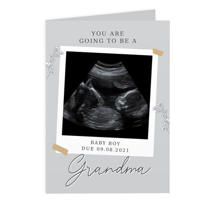 Personalised Grey Snapshot Photo Upload Greeting Card - MK&JD Gifts