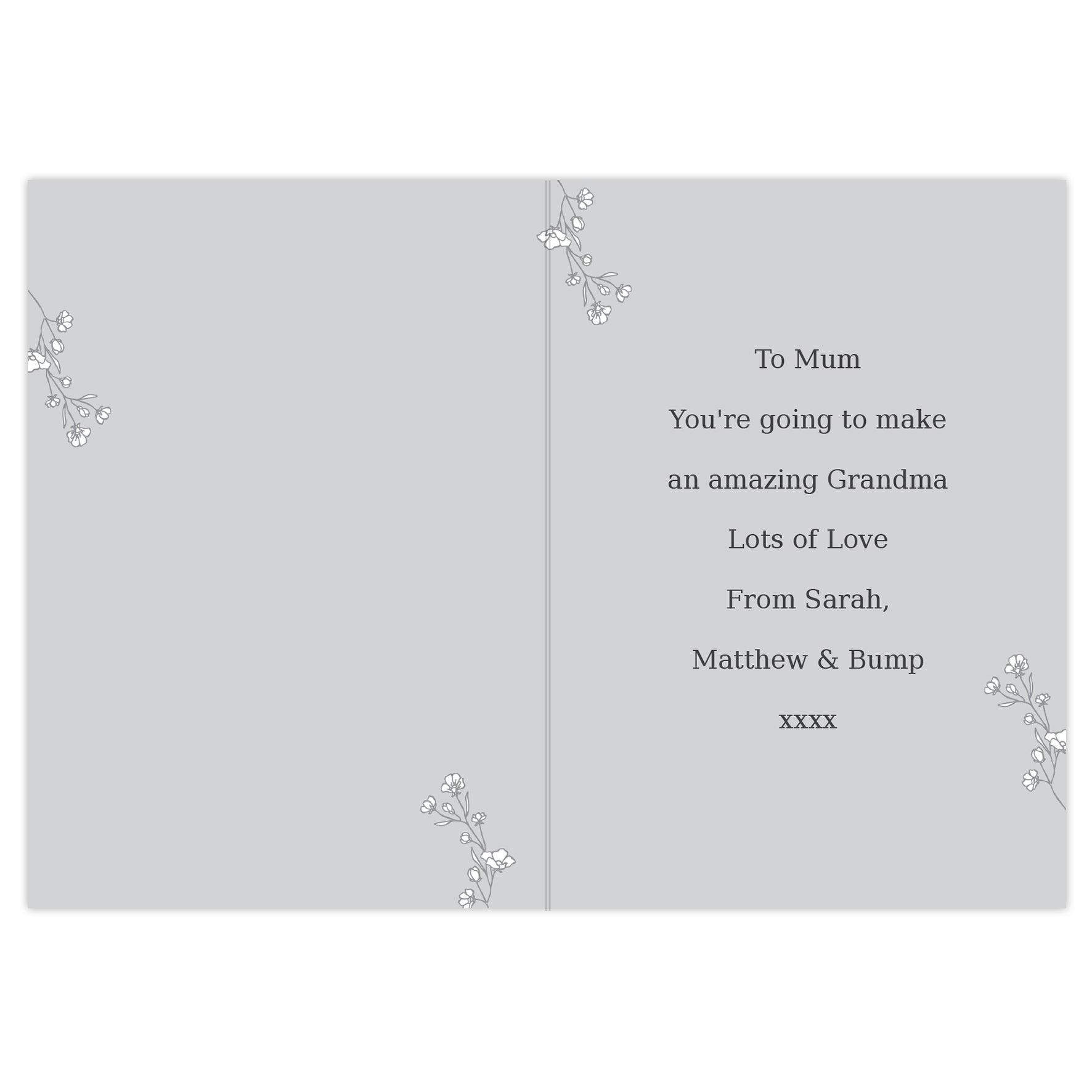 Personalised Grey Snapshot Photo Upload Greeting Card - MK&JD Gifts