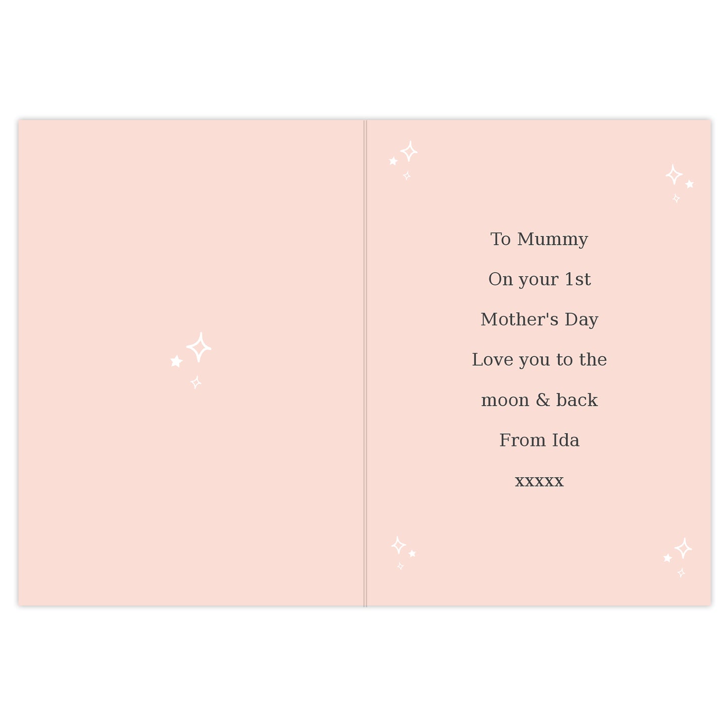 Personalised Pink Wreath Photo Upload Greeting Card - MK&JD Gifts