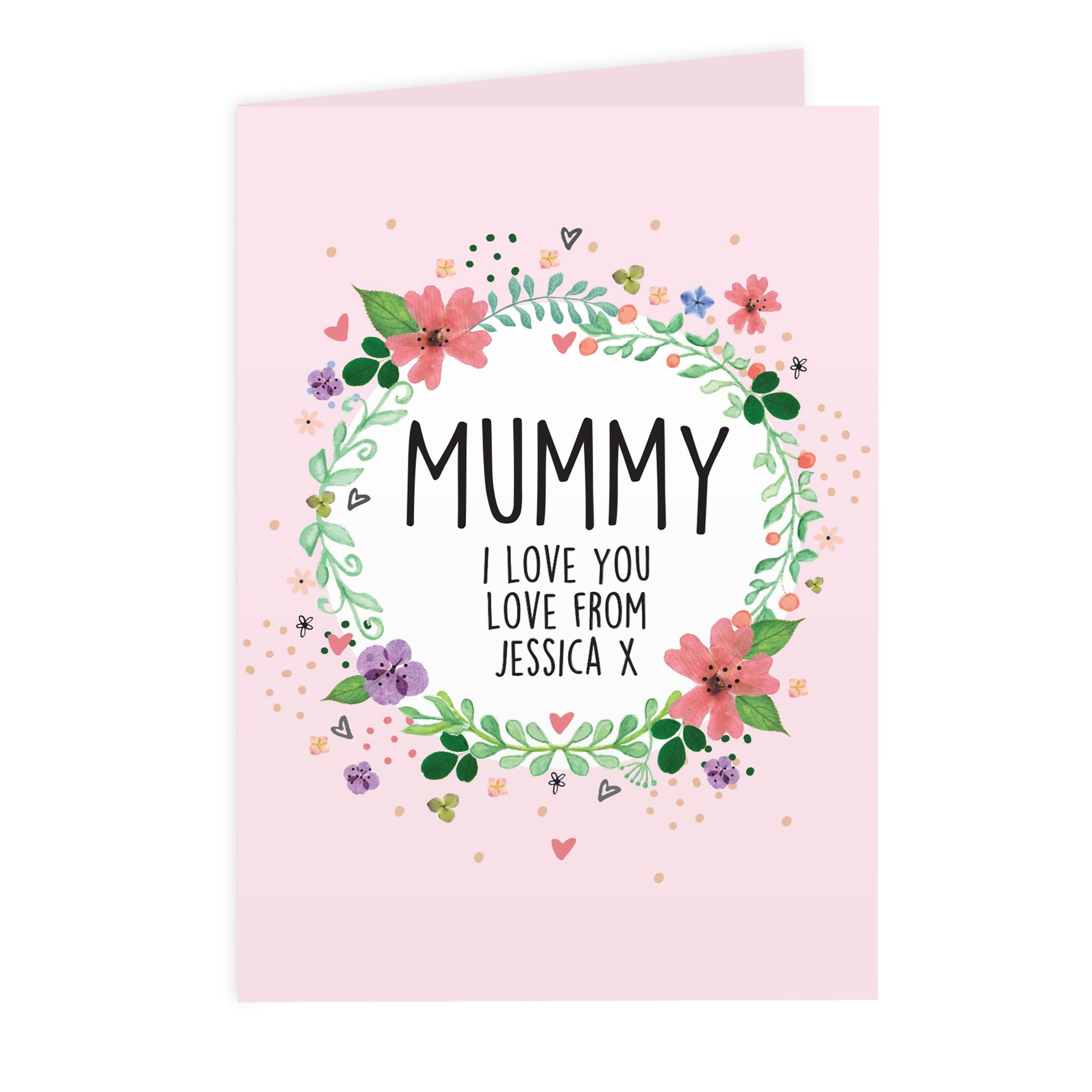 Personalised Floral Card - MK&JD Gifts