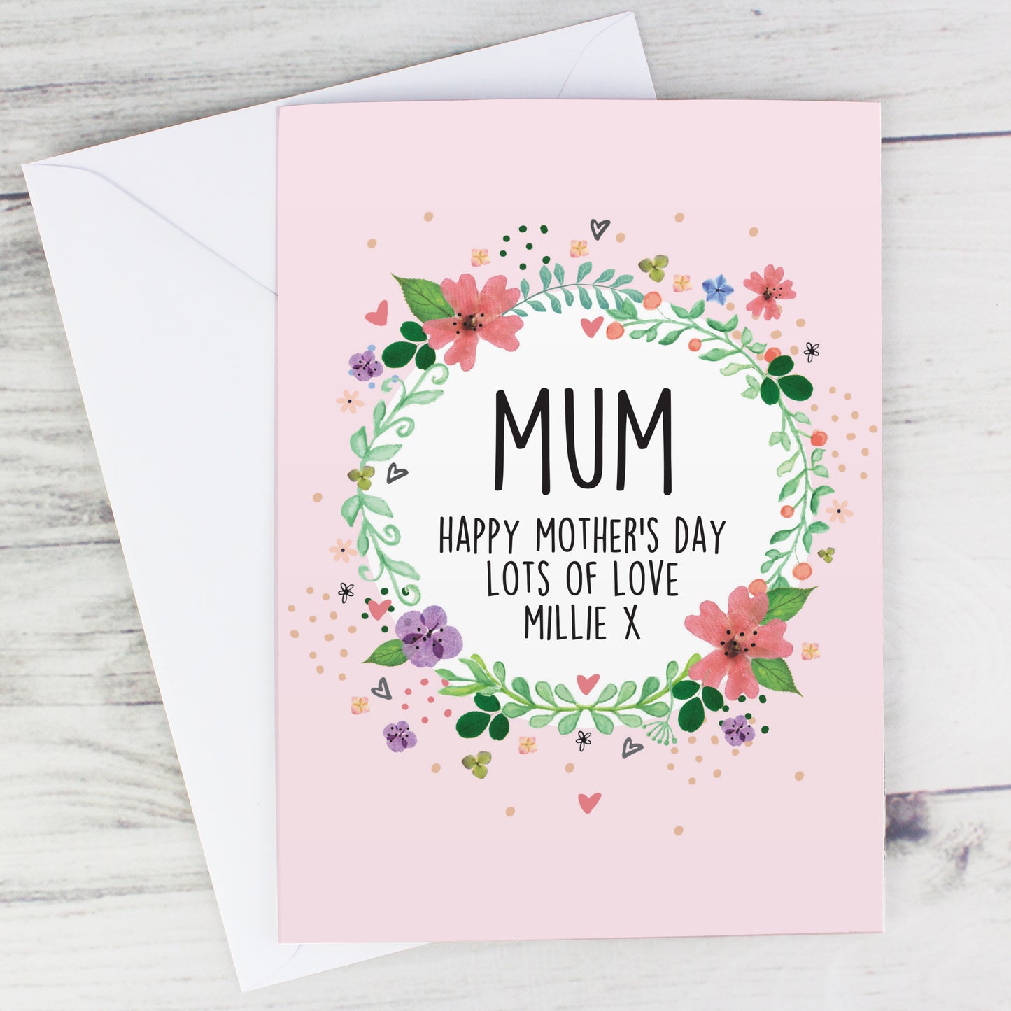 Personalised Floral Card - MK&JD Gifts