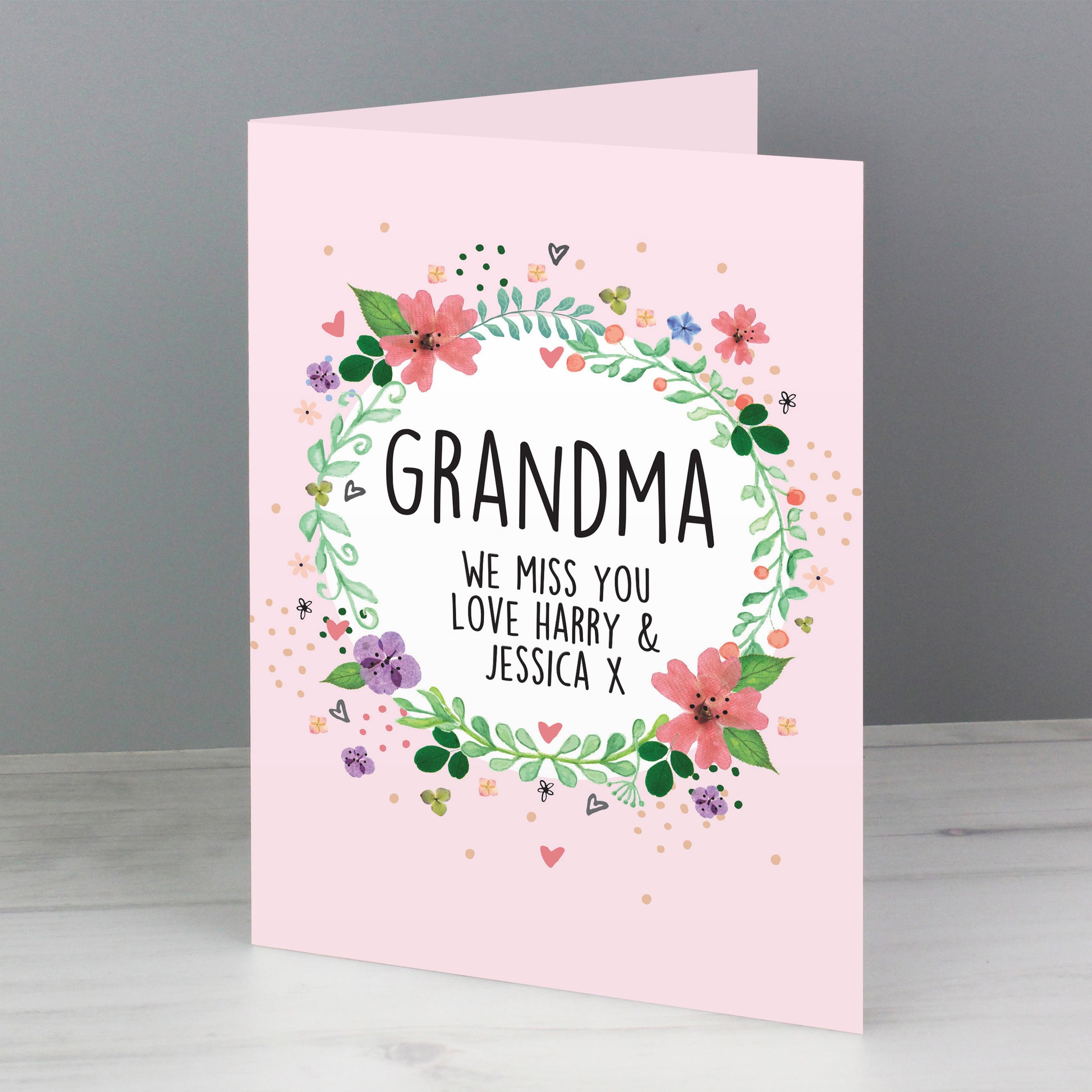 Personalised Floral Card - MK&JD Gifts