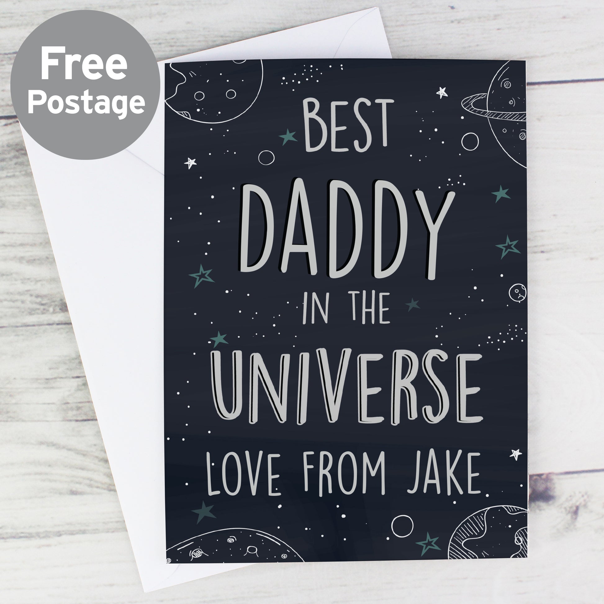 Personalised Best... In The Universe Card - MK&JD Gifts