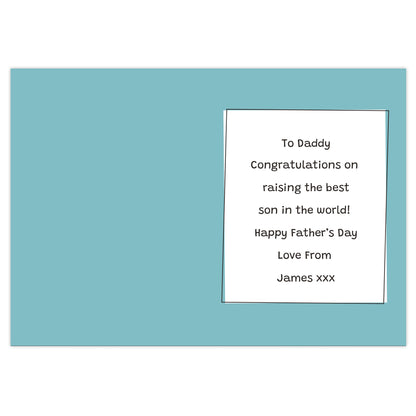 Personalised Well Done Dad... Card - MK&JD Gifts