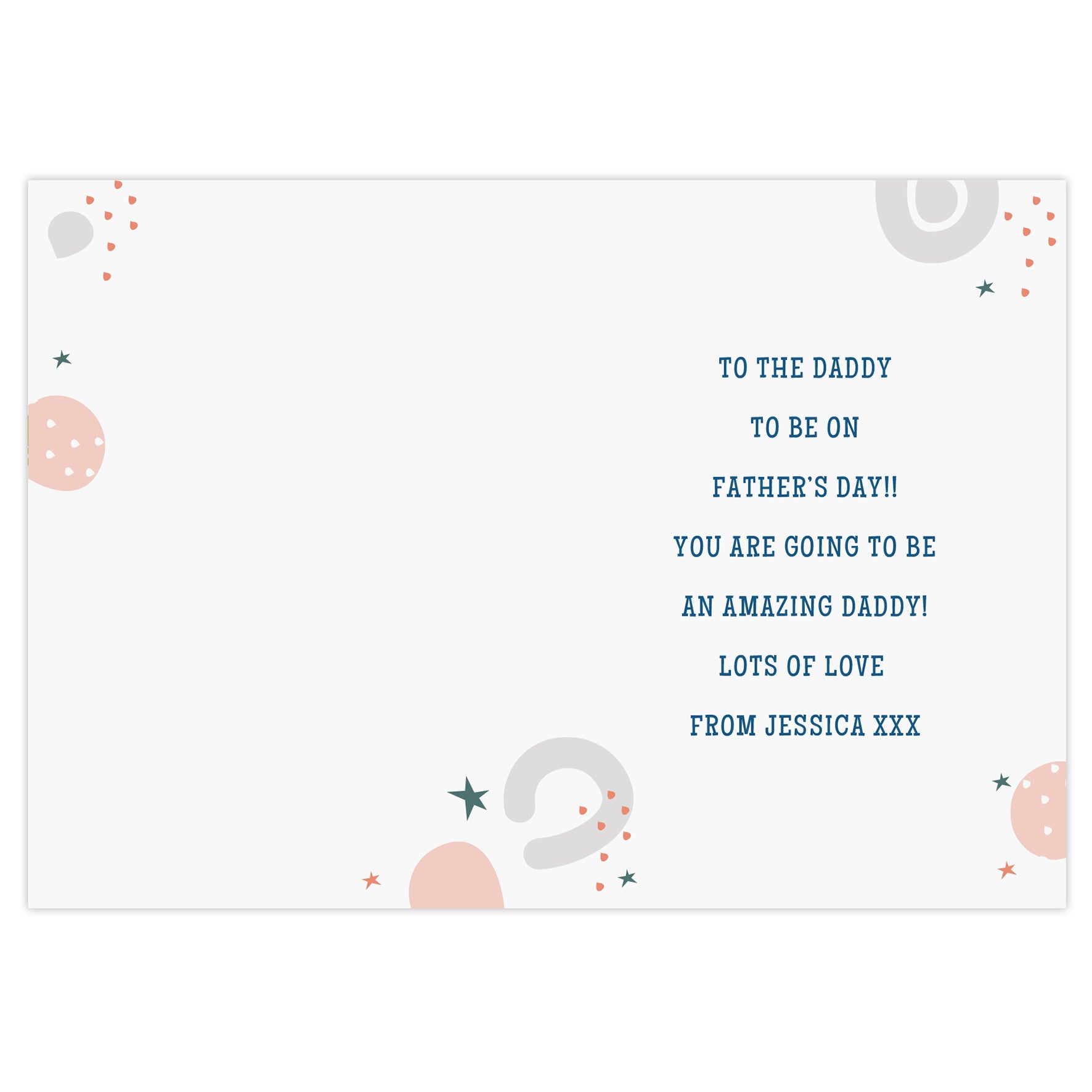 Personalised From the Bump Father's Day Card - MK&JD Gifts