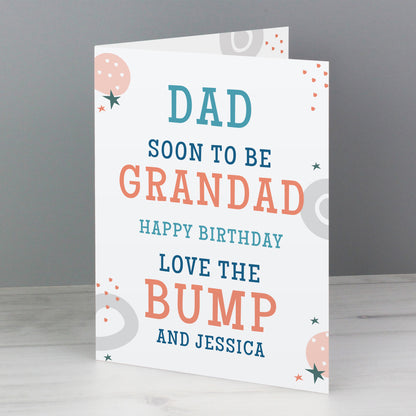 Personalised From the Bump Father's Day Card - MK&JD Gifts