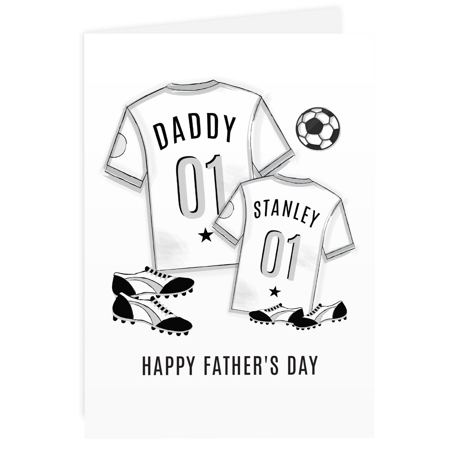 Personalised Football Mini Me Card - MK&JD Gifts