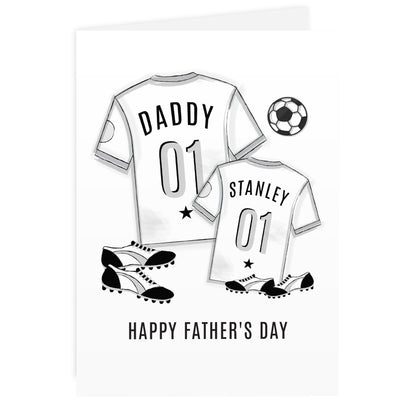 Personalised Football Mini Me Card - MK&JD Gifts