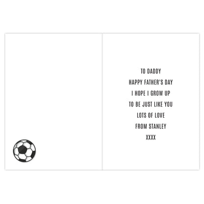 Personalised Football Mini Me Card - MK&JD Gifts